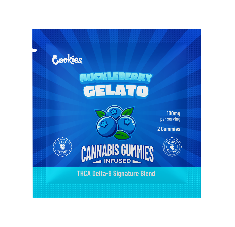 THC Gummies (100mg Δ9-THC) – Huckleberry Gelato