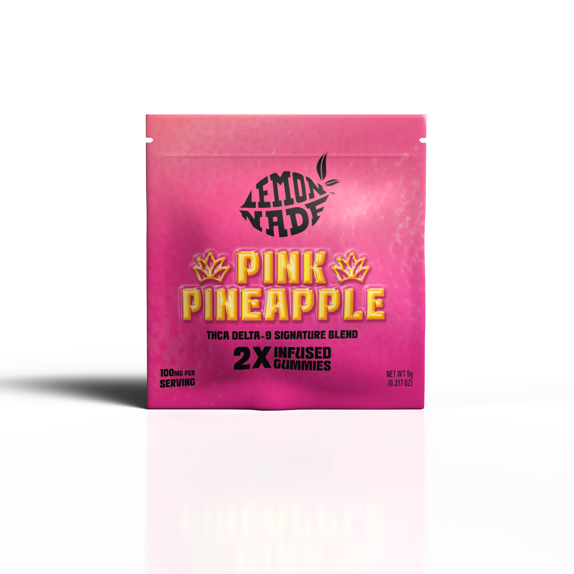 THC Gummies (100mg Δ9-THC) – Pink Pineapple