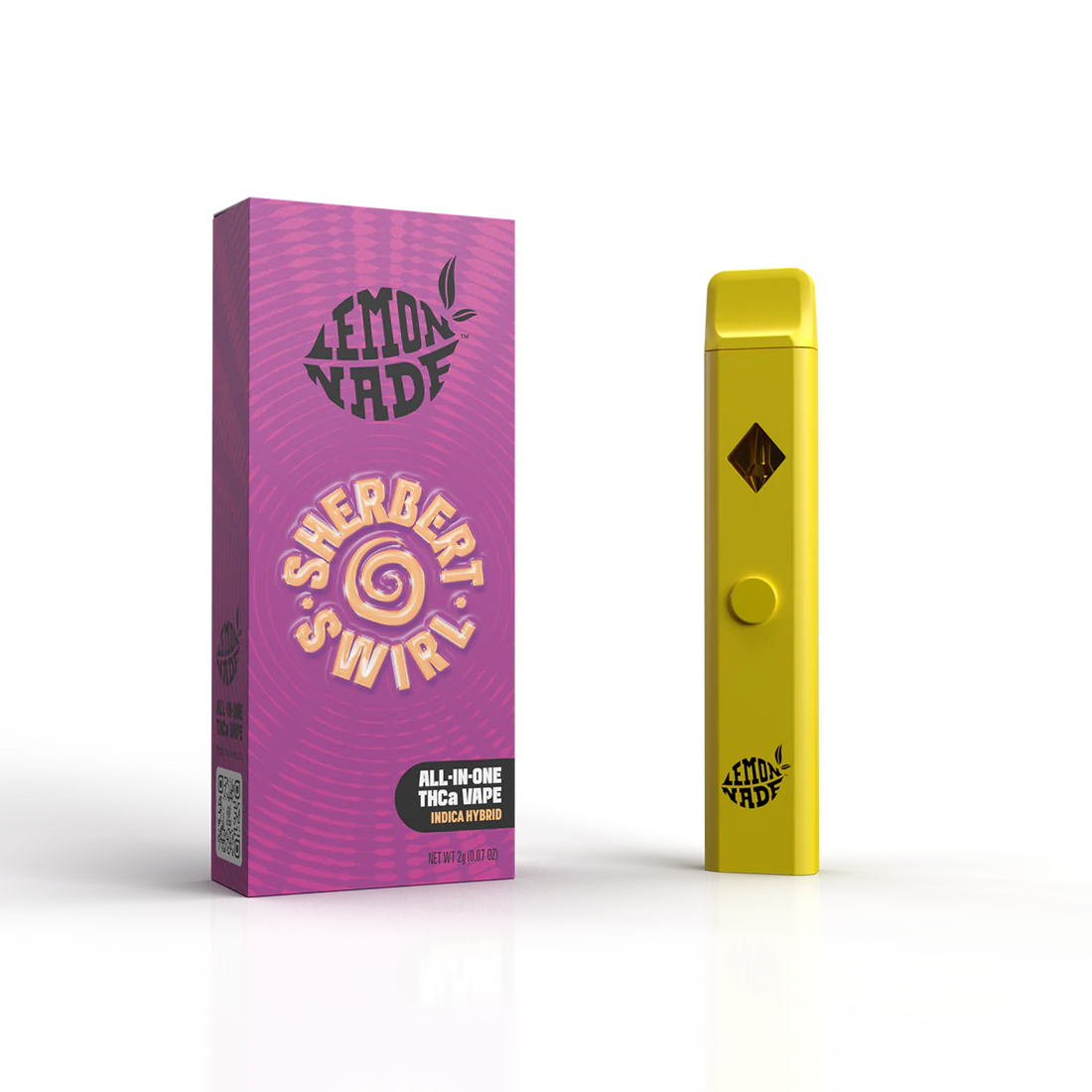 LemonNade - THCA Blend Disposable 2ml - Sherbert Swirl