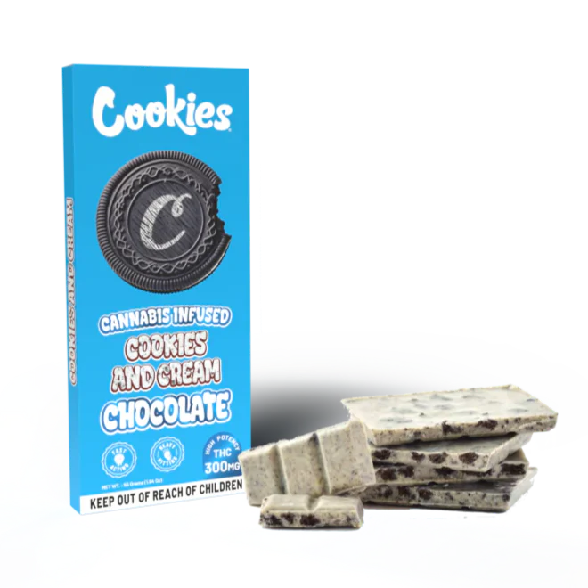 Cookies - Delta 9 Chocolate Bar 300mg - Cookies & Cream