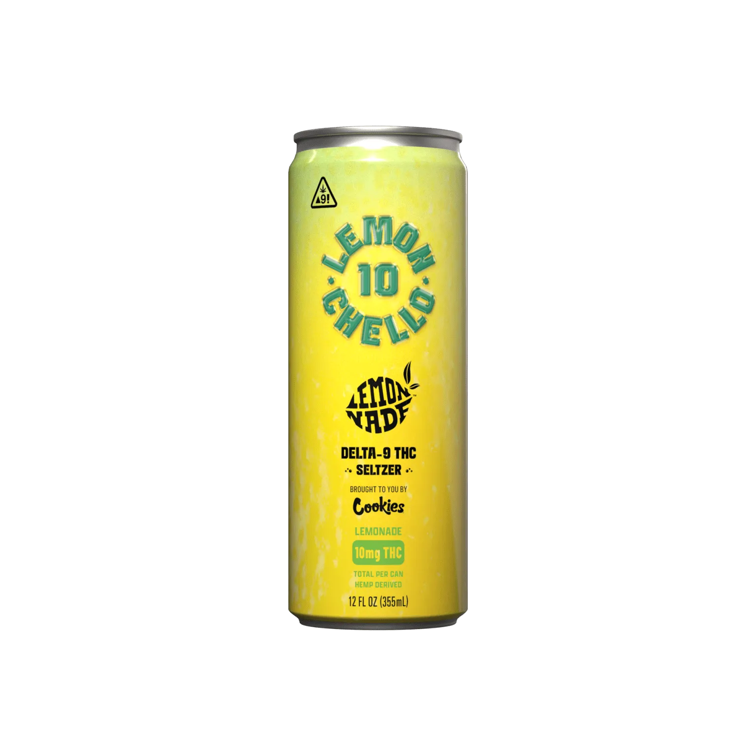 Cookies – Delta 9/THC Seltzer Can 10mg – Lemoncello – 4 Pack