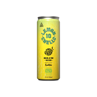 Cookies – Delta 9/THC Seltzer Can 10mg – Lemoncello – 4 Pack