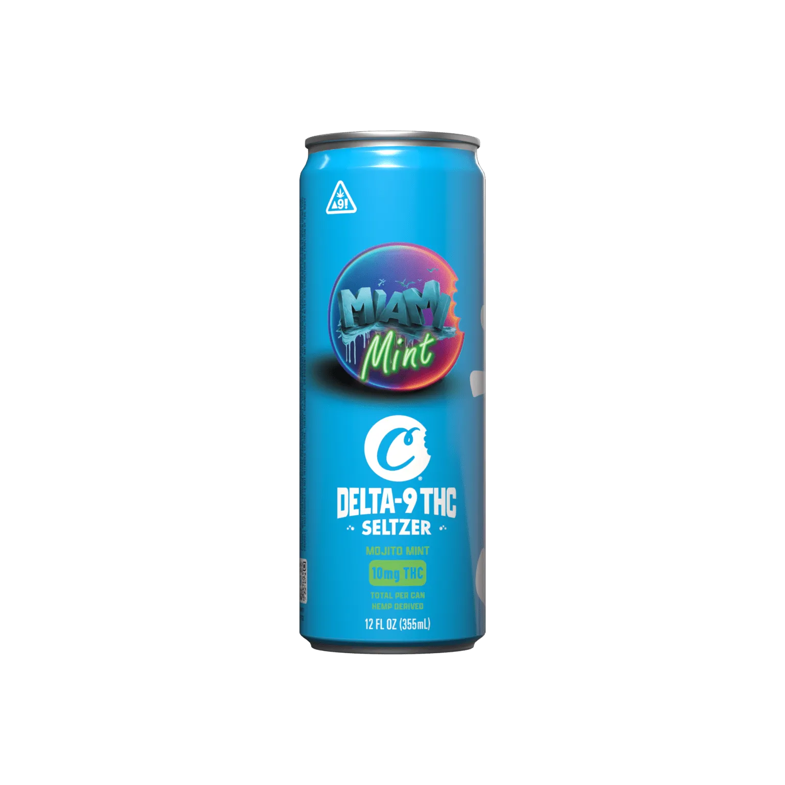 Cookies – Delta 9/THC Seltzer Can 10mg – Miami Mint – 4 Pack
