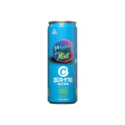 Cookies – Delta 9/THC Seltzer Can 10mg – Miami Mint – 4 Pack