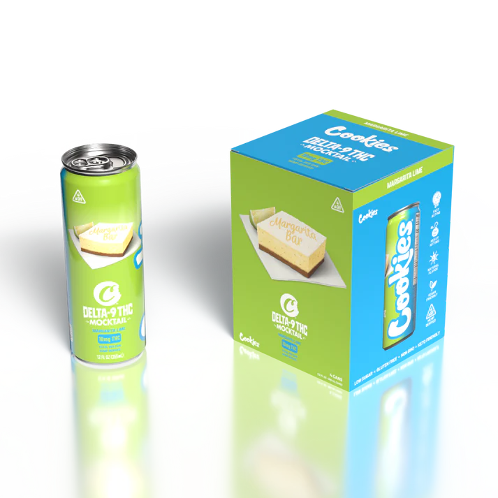 Cookies – Delta 9/THC Mocktail Can 10mg – Margarita Bar – 4 Pack