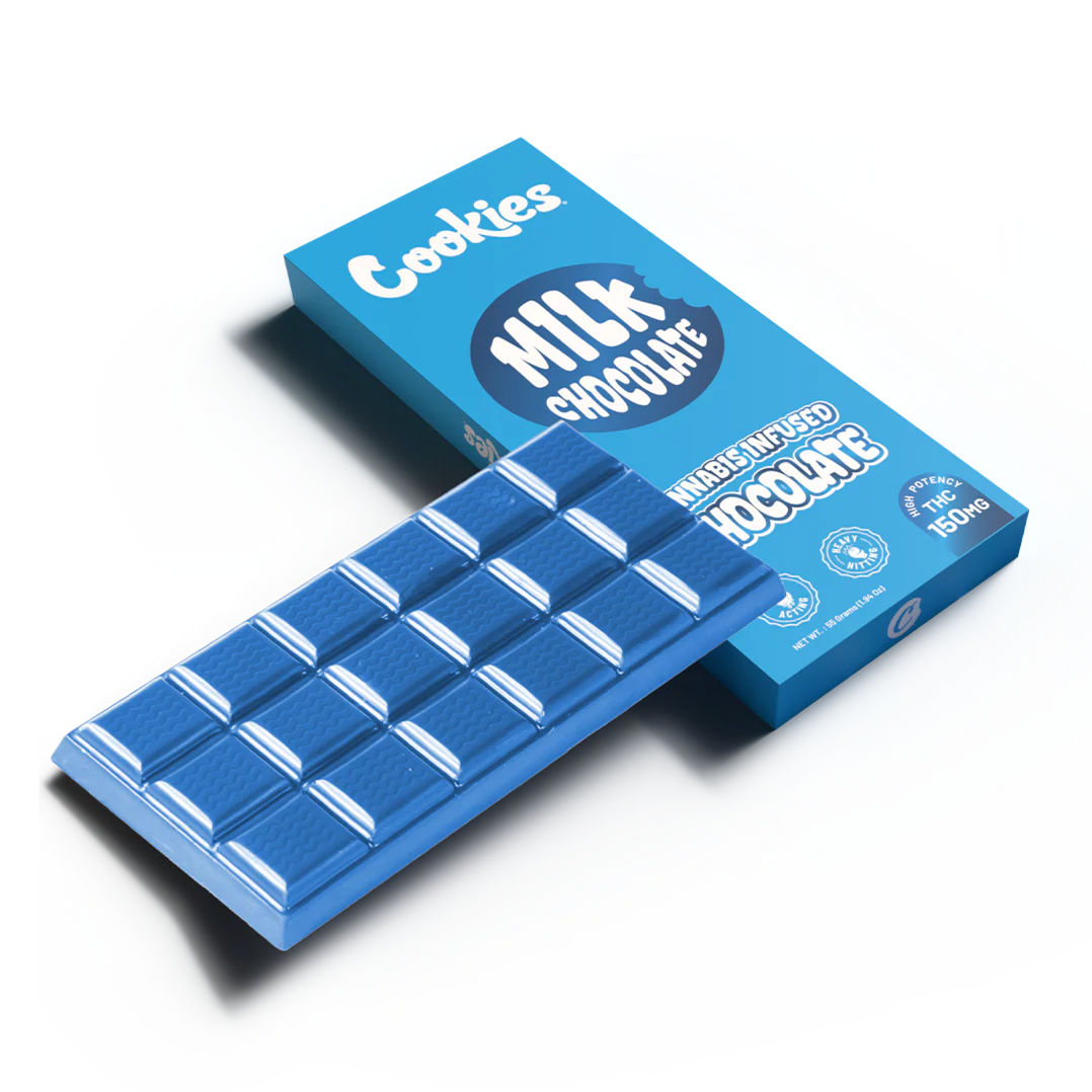 Cookies - Delta 9 Milk Chocolate Bar 150mg - Blue