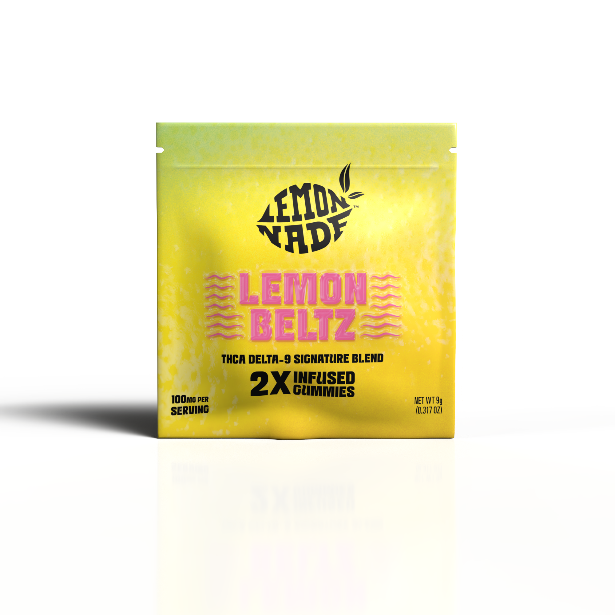 THCA Delta 9 Blend Gummies 10ct Bag – Lemon Beltz