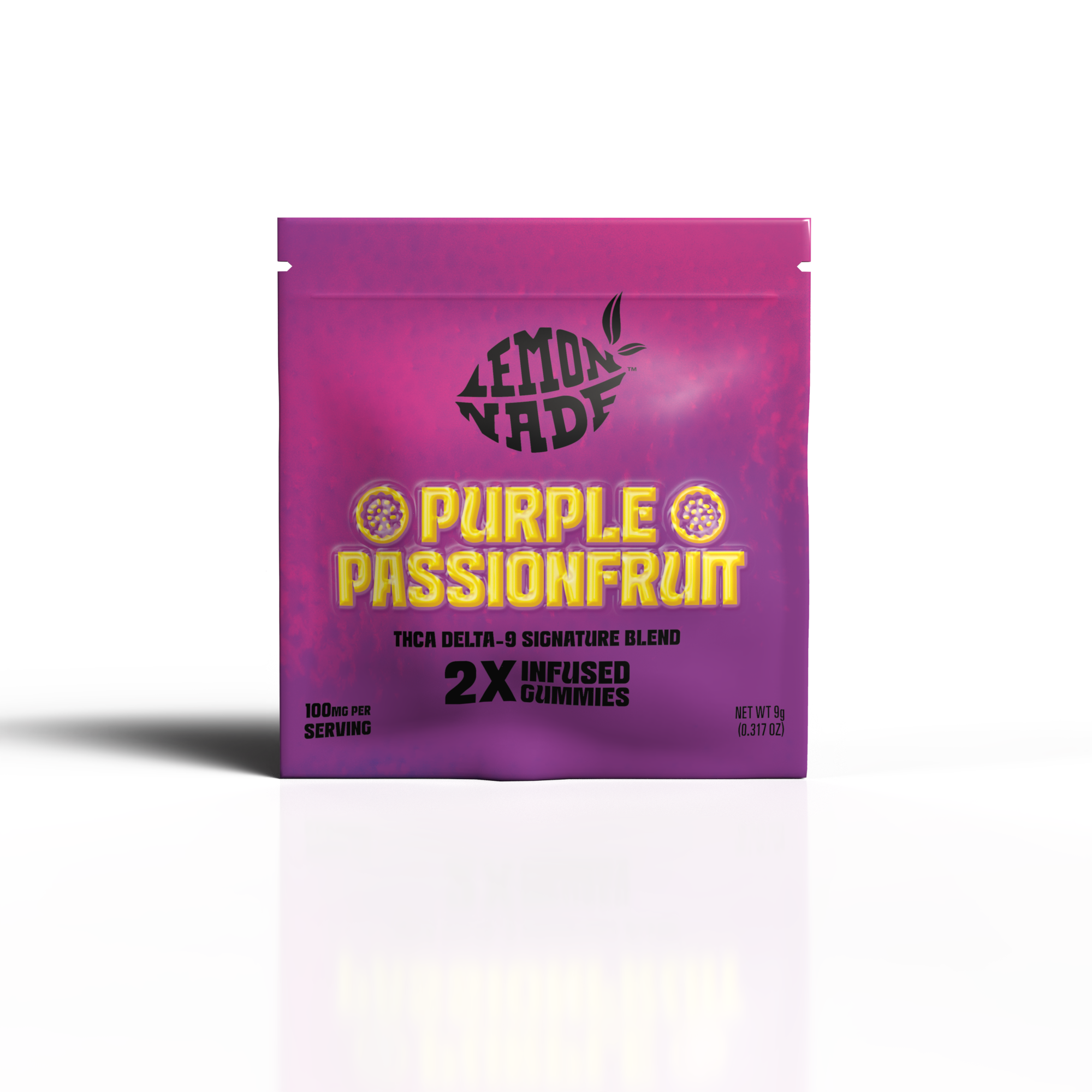 THC Gummies (100mg Δ9-THC) – Purple Passionfruit