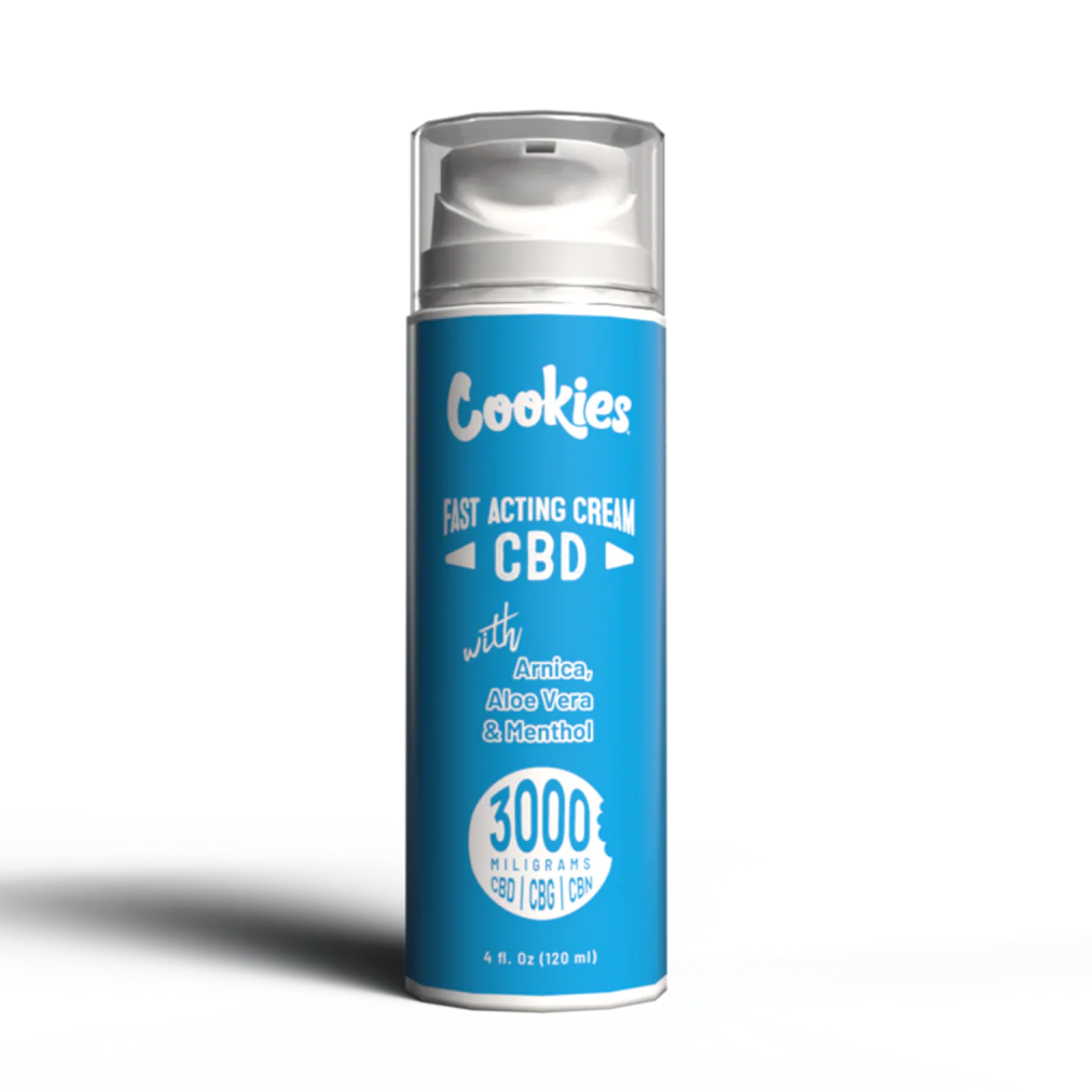 Cookies - CBD/CBG/CBN Cream 4oz 3000mg (1:1:1) W/ Menthol + Aloe Vera + Arnica