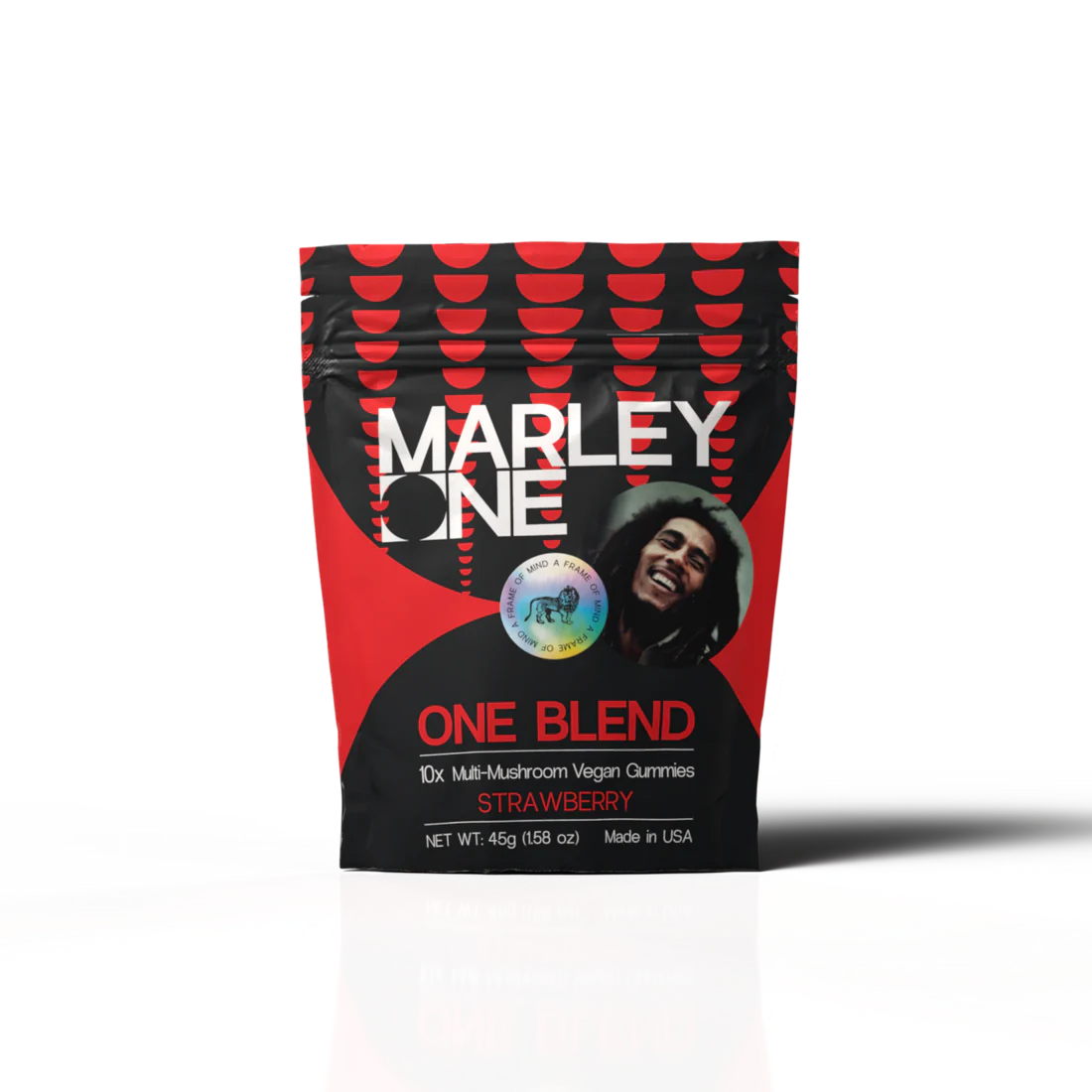 Marley One - Multi Mushroom Gummy 6mg 10ct Bag - One Blend - Strawberry