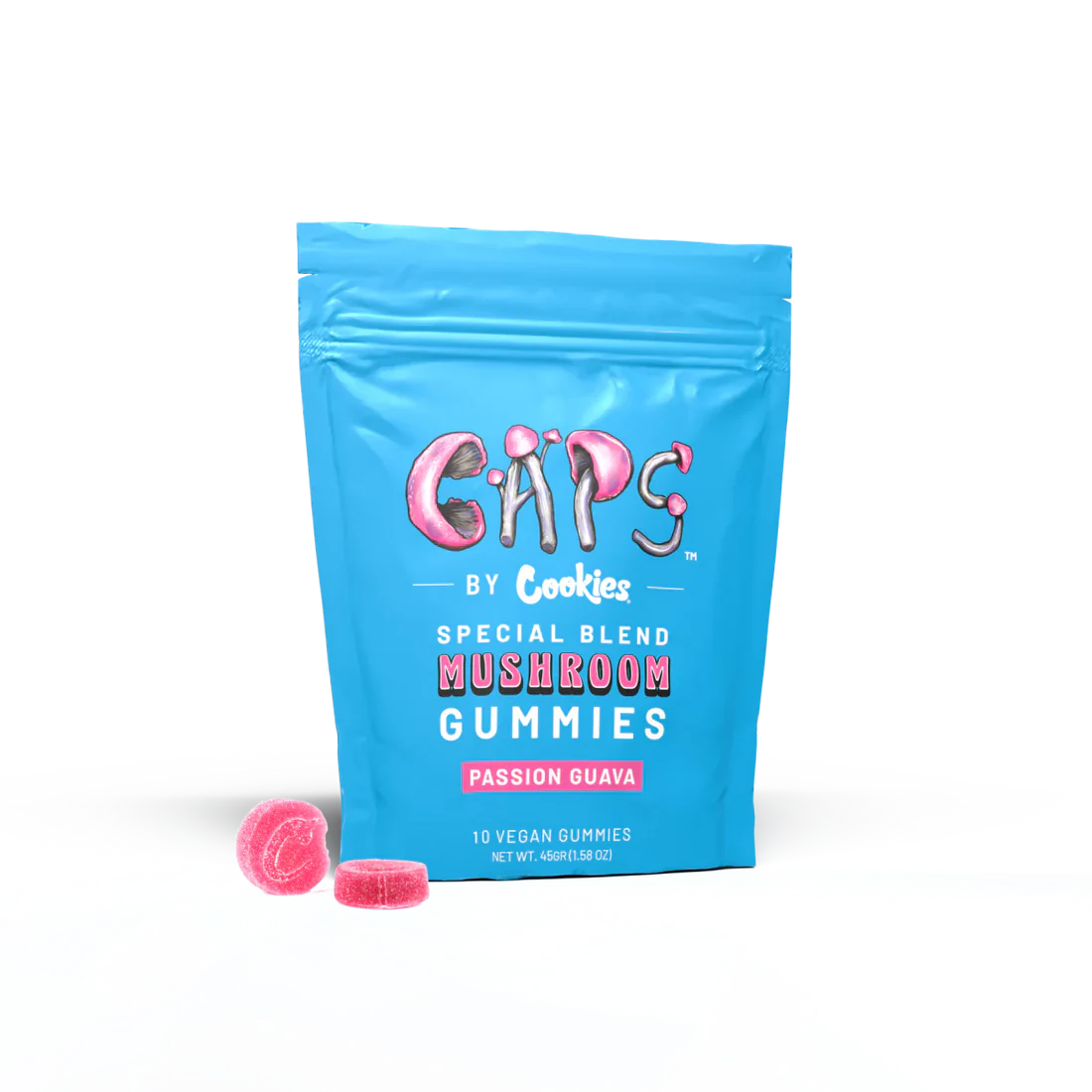 Cookies - Multi Mushroom Gummy 6mg 10ct Bag - Passion Guava