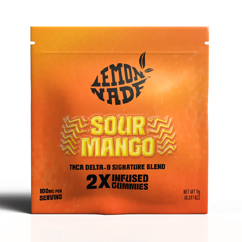 LemonNade - THCA Delta 9 Blend Gummies - Sour Mango
