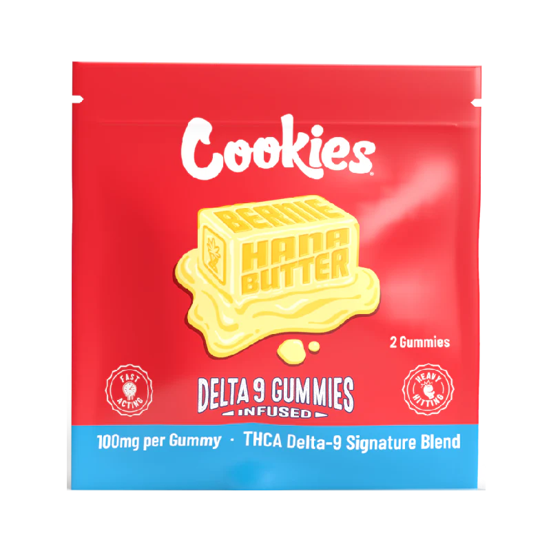 Cookies - THCA Delta 9 Infused Gummy 100mg - Berniehanna Butter