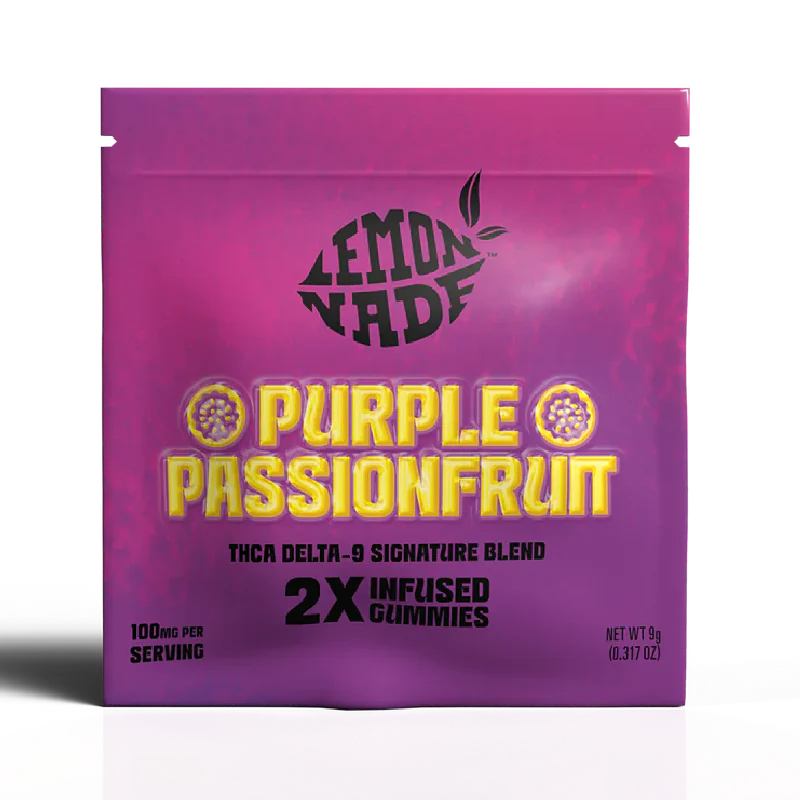 LemonNade - THCA Delta 9 Blend Gummies - Purple Passionfruit